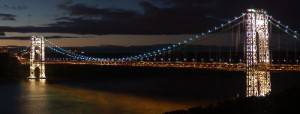 El puente George Washington por la noche