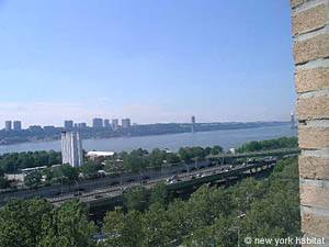 Vistas del puente George Washington y del río Hudson