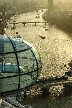 Imagen del río Támesis tomada desde el London Eye