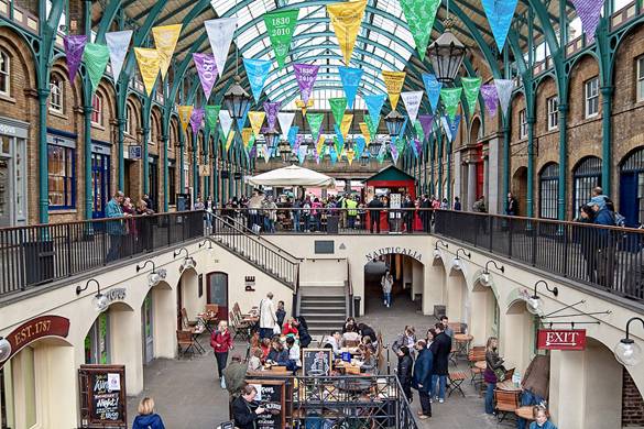 Imagen del mercado de Covent Garden en West End
