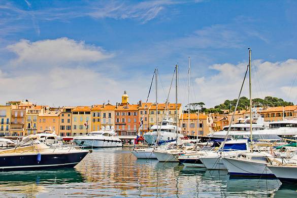 Imagen del puerto de Saint-Tropez