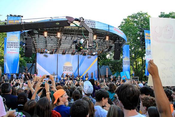 Imagen de uno de los conciertos de Good Morning America en Central Park