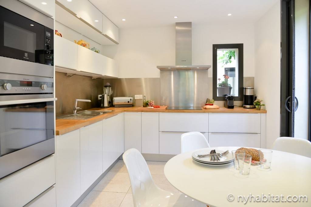 Imagen de la cocina de Villa Cézanne