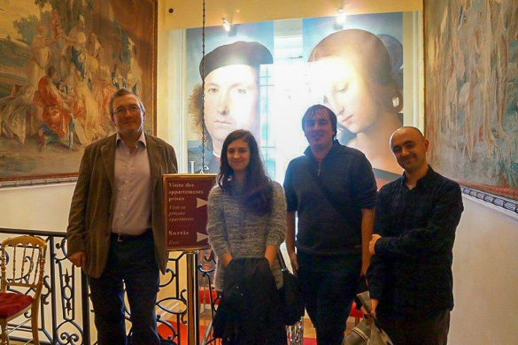 Imagen de estudiantes en el Reid Hall de París