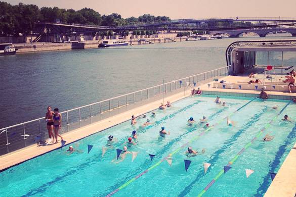 Fotografía de la piscina Josephine Baker vista desde arriba