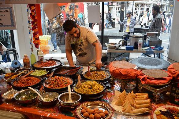Imagen de comida casera india